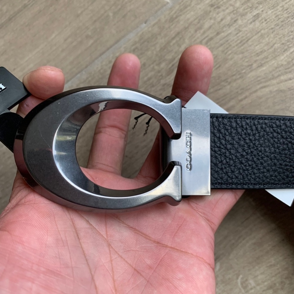 Coach Signature Buckle Cut To Size Reversible Belt, 38 Mm - Picture 7 of 8